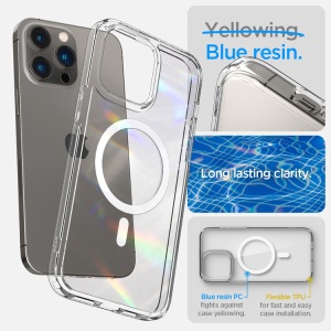 Ốp dẻo Spigen Crystal Hybrid Magfit iPhone 14 Plus (có magsafe)